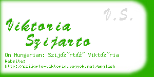 viktoria szijarto business card